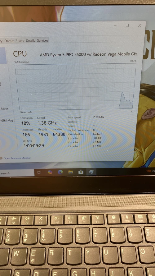 Lenovo T495 RYZEN 5 PRO 3500U 8RAM 256SSD BATTERIE +4HEURES