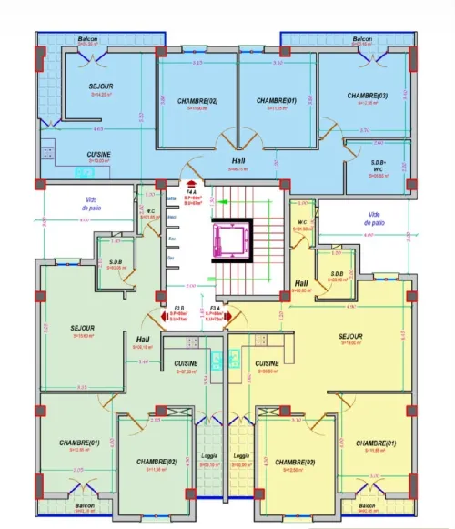 Vente Appartement F3 F4 Alger Hussein dey