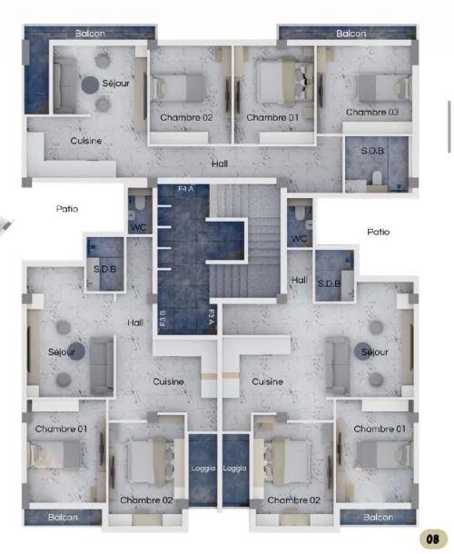 Vente Appartement F3 F4 Alger Hussein dey