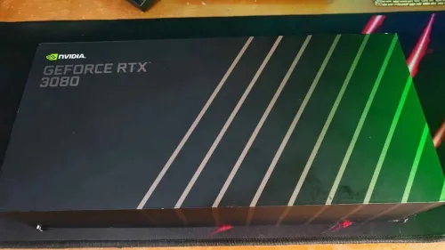 RTX 3080 FOUNDERS EDITION NVIDIA AVEC BOÎTE