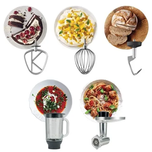 KENWOOD Pétrin 1200W Kvl4170S Chef Xl 6,7L Blender + Hachoir Métal - Argent