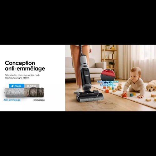 Aspirateur laveur TINECO Floor One i5 Stretch Plus Light gris