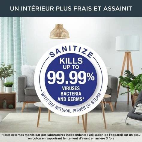 DEFROISSEUR A VAPEUR ROWENTA CUBE COMPACT 5 BARS NOIR ET BLEU 2980W UR1512D1