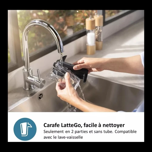 Expresso Broyeur PHILIPS LatteGo SilentBrew EP4446/70