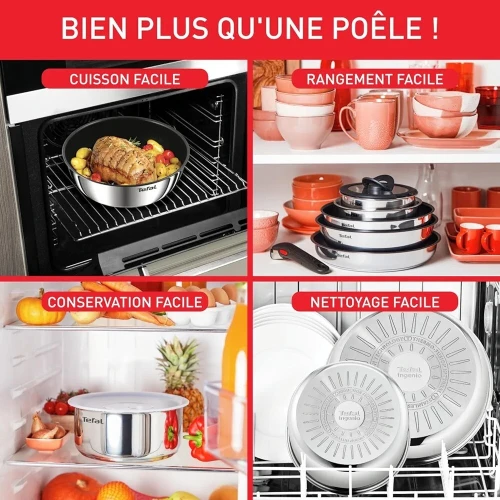 Batterie de cuisine Tefal 20 pieces Ingenio Emotion 20 pieces L897SJ04