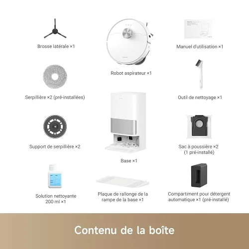  robot Aspirateur Dreame Avec station vidange et nettoyage L10s Ultra Gen2