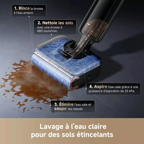 Aspirateur laveur DREAME T12 Pro  25 000 Pa