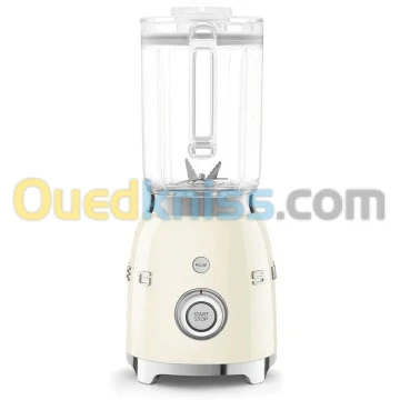 Blender SMEG Crème 800W- 4 Programmes - 1,5 Litres / 6 Tasses - BLF03CREU