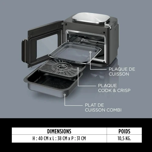 Ninja Combi 12-en-1 Multicuiseur Four,  12L Autocuiseur et Friteuse sans huile 12 Fonctions 1780W 