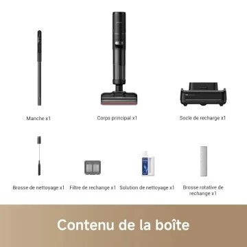Aspirateur Laveur dreame H15 Pro 21kPa-séchage 5 Min 90C- portée à Plat 180 degrees -1h autonomie