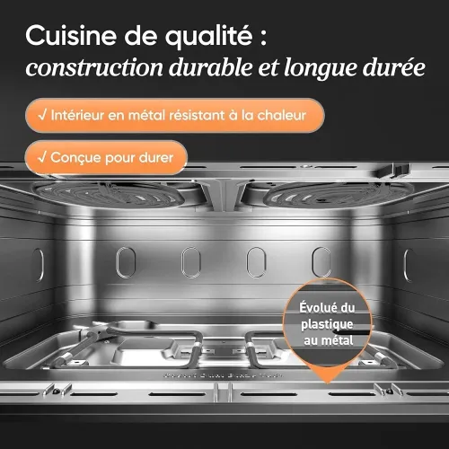 COSORI Air Fryer 10L Twinfry Friteuse sans Huile Double Résistance Airfryer à Dual Zone Avec Séparateur Amovible 5-en-1 2400W