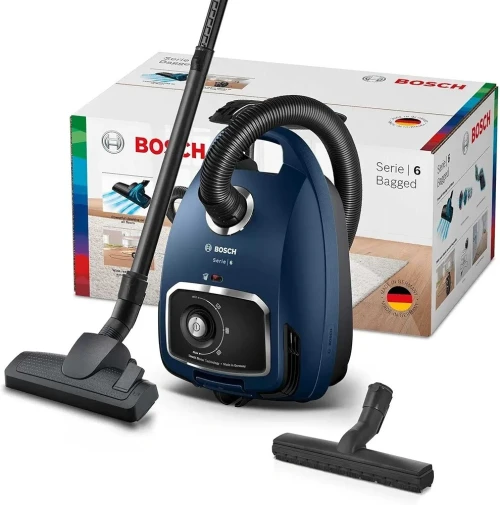 BOSCH BGB6X300 - Aspirateur Traineau avec sac - 600W - 75db Filtre HEPA - 12 m de rayon