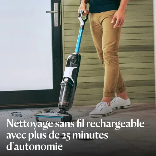 BISSELL CrossWave HF3 Aspirateur Balai Laveur Sans Fil Aspire & Lave en Même Temps Nettoyeur