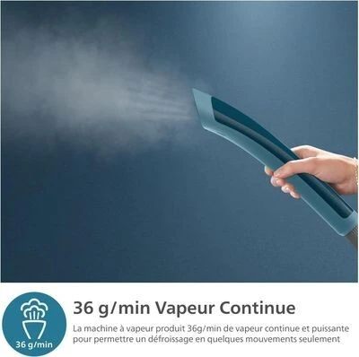 Défroisseur vertical - PHILIPS - STE1040/20 - 1800 W - 3 réglages - Bleu