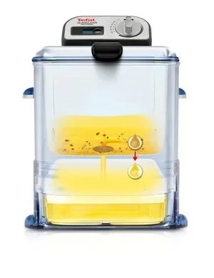Friteuse SEB Semi Pro Filtration Automatique 2300W, 3.5L, Inox/Noir/Bleu - FR804000 - 