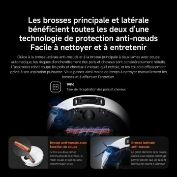 Aspirateur XIAOMI Robot Laveur  5 Pro 20000 Pa