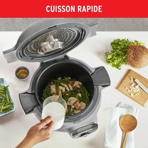 Cookeo MULINEX CE854B10 gris 6L 1600W 6 Programmes 80 Recettes 