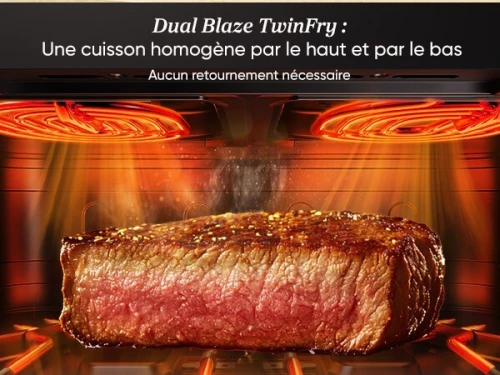 COSORI Air Fryer 10L Twinfry Friteuse sans Huile Double Résistance Airfryer à Dual Zone Avec Séparateur Amovible 5-en-1 2400W