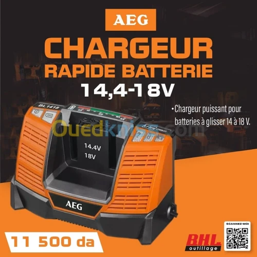 AEG CHARGEUR RAPIDE BATTERIE 14,4-18V