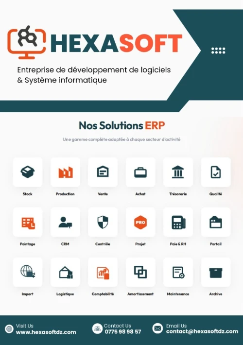 HexaSoft- ERP multi-métiers pour entreprises et professionnels
