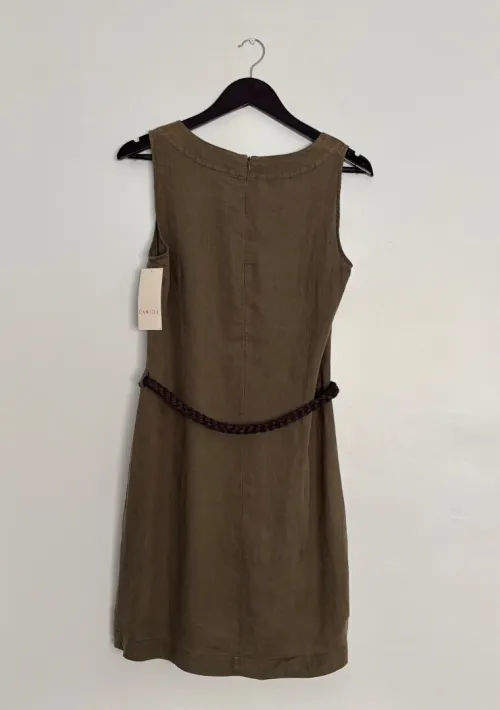 Robe vert foncée Camaïeu 