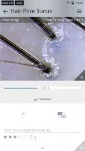 Microscope professionnel Aramo pour l'analyse de la peau, du cuir chevelu et des cheveux