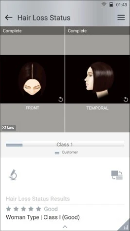 Microscope professionnel Aramo pour l'analyse de la peau, du cuir chevelu et des cheveux