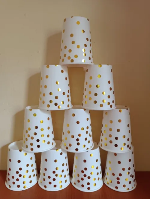 gobelets, assiettes, cuillères...