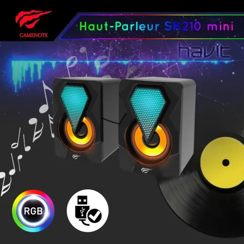 HAUT PARLEUR BAFFLE HAVIT GAMER SK210 MINI
