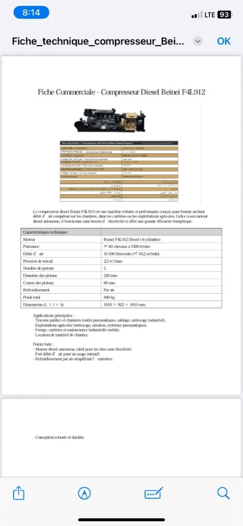 Compresseur a air pour cocotte ciment et autres silos