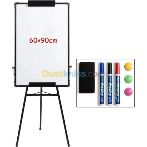 Tableau blanc trépied DELI 60*90