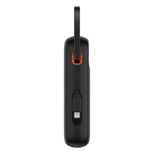 Baseus PowerBank QPow 2 - 30W 10000mAh Power Bank USB-C Cables intégré Batterie Externe - Black
