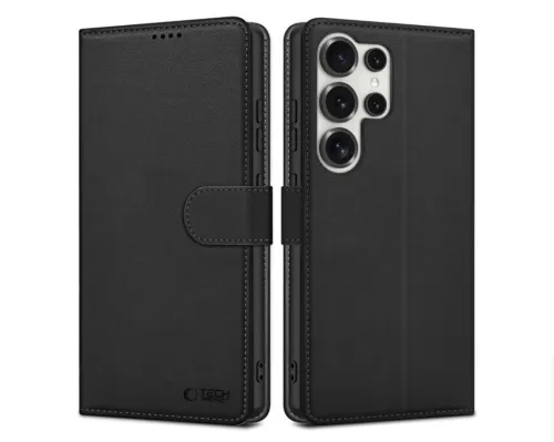 Pochette Samsung Galaxy S25 Ultra Coque Portefeuille S25 Ultra Porte Carte - Black