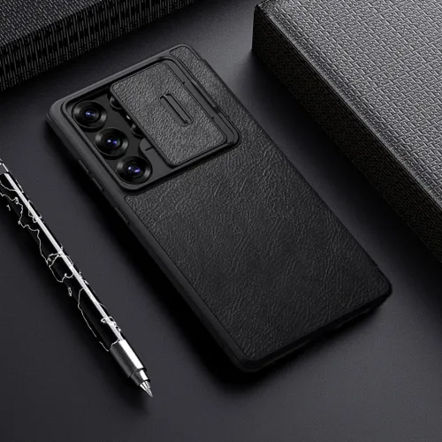 Pochette Portefeuille Samsung Galaxy S25 Ultra Etui coque S25 Ultra Flip Cover Nillkin Qin Pro