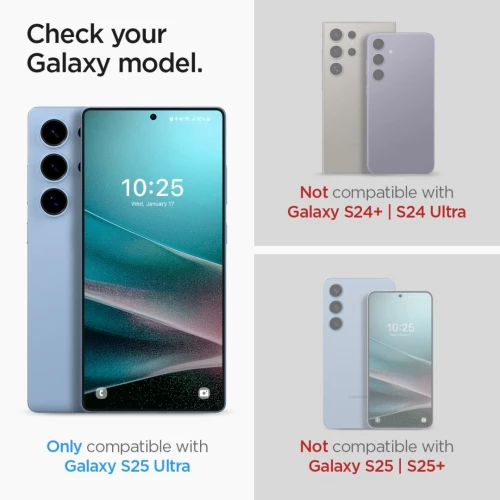 Protection Ecran Galaxy S25 Ultra Incassable Verre Trempé Original Spigen Glas tR EZ Fit -2pcs