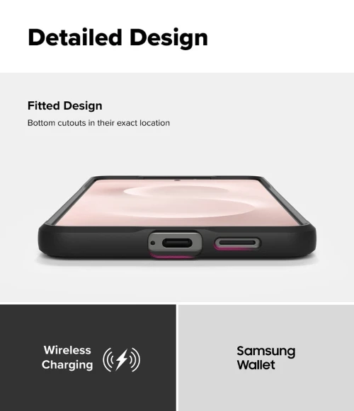 Ringke Coque Samsung Galaxy S25 Edge Case Antichoc Antidérapant Flexible Ultra Fine  Souple Étui