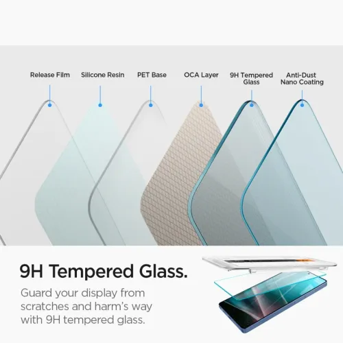 Protection Ecran Galaxy S25 Ultra Incassable Verre Trempé Original Spigen Glas tR EZ Fit -2pcs
