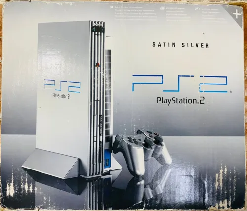 PlayStation 2 Satin Silver (SCPH-50004) - Collector Edition بلايستيشن 2