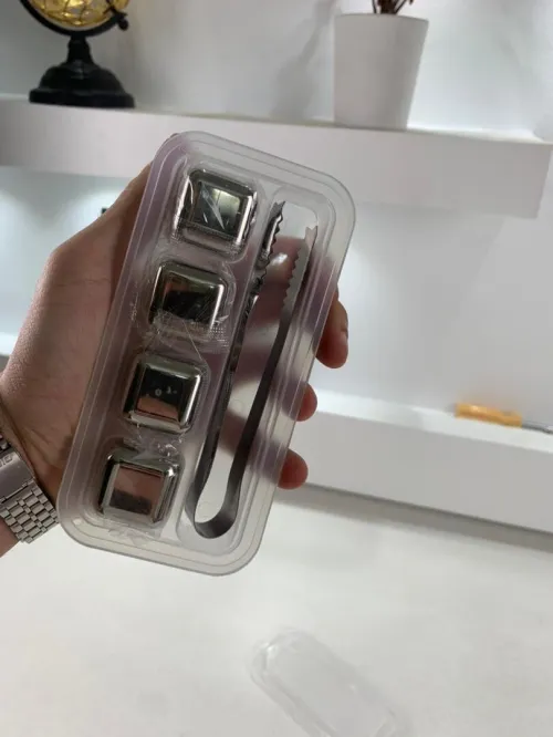 Pierres de glaçons réutilisables en acier inoxydable pour votre boisson مكعبات الثلج للتبريد  