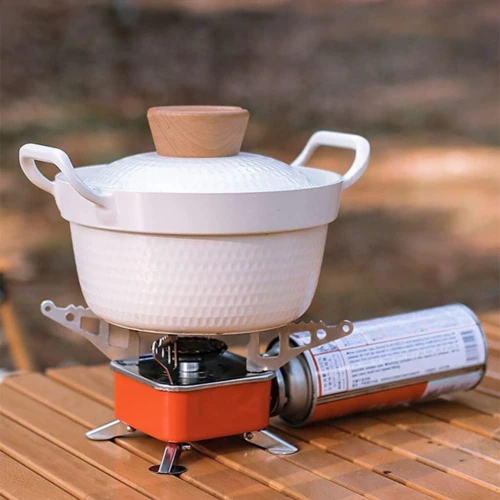 Mini réchaud à gaz pliable en métal pour camping  موقد غاز محمول