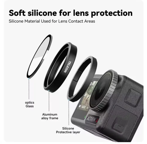 Pack filtres cpl et nd8 nd16 nd32 pour dji action 5 pro action 4 rt action 3 la marque Telesin
