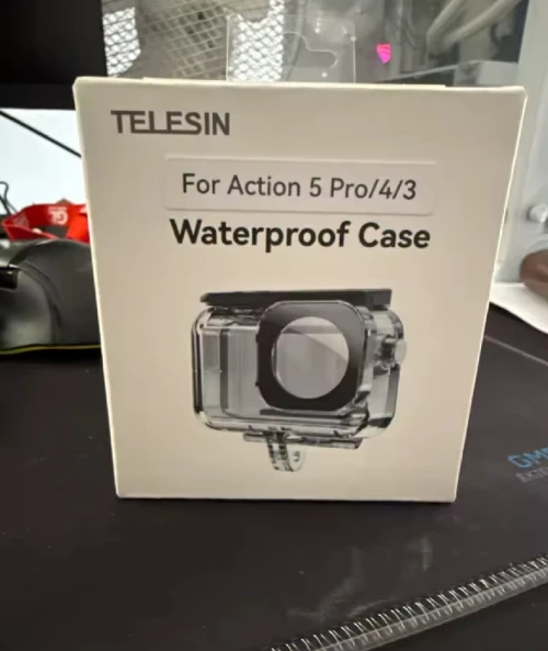 Caisson étanche 45m Telesin pour Dji osmo action 5 pro action 4 et action 3