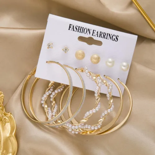 Boucle d'oreilles pour femmes en acier inoxydable 