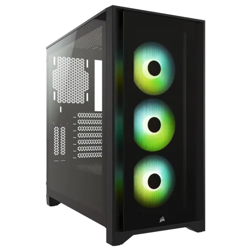 CORSAIR ICUE 4000X RGB TEMPERED GLASS BLACK
