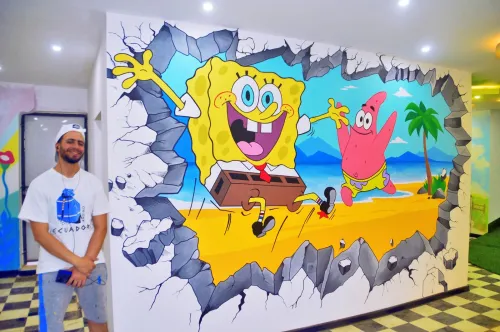 Dessin mural - Fresque murale - Dessin sur mur  