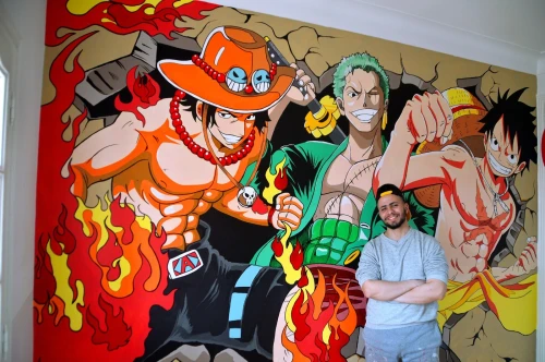 Dessin mural - Fresque murale - Dessin sur mur  