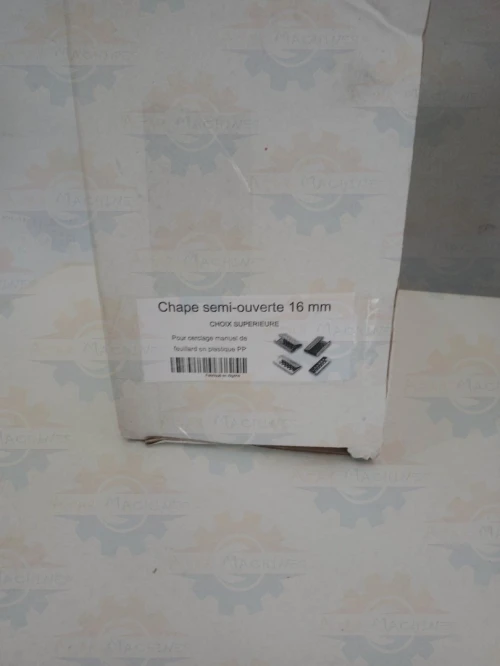 CHAPE MÉTALLIQUE POUR FEUILLARD ( ATTACHE ET AGRAFE DE FERMETURE) 