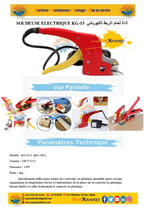 TENDEUR ET CERTISEUSE MANUEL DE FEUILLARD PP ET PET 