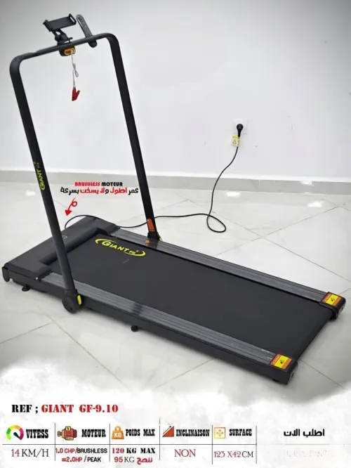 Tapis roulant extra plat giant fitness GF9.10