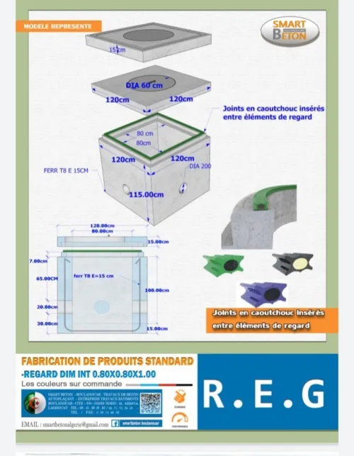 Fabrication regards dégoût en béton préfabriqué 